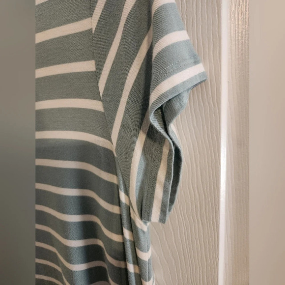 Matilda Jane A symmetrical midi jade striped oversized tshirt dress size small - Picture 5 of 9